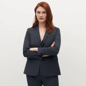 Theory • Signature Wool Blazer in Charcoal Grey